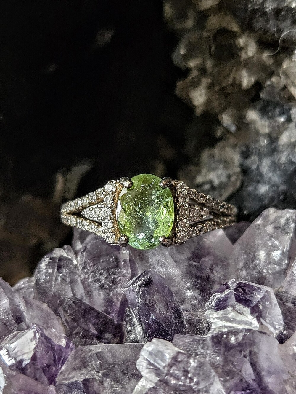 Certified Genuine Paraiba Tourmaline (Cuprian-Elbaite) 925 Silver Ring Size 5